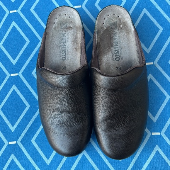 mephisto clogs brown 38 us size 8 - Picture 3 of 12